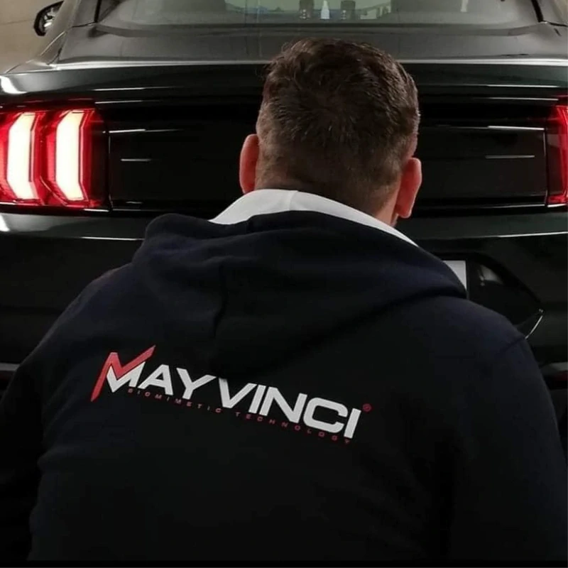 MAYVINCI Navy Hoodie - XL