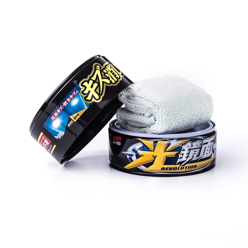 SOFT99 New Scratch Clear Wax Dark 200g - tuhý vosk