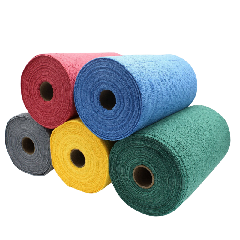 Tricot Roll Green 30x30cm / 75ks - mikrovláknové utierky v rolke
