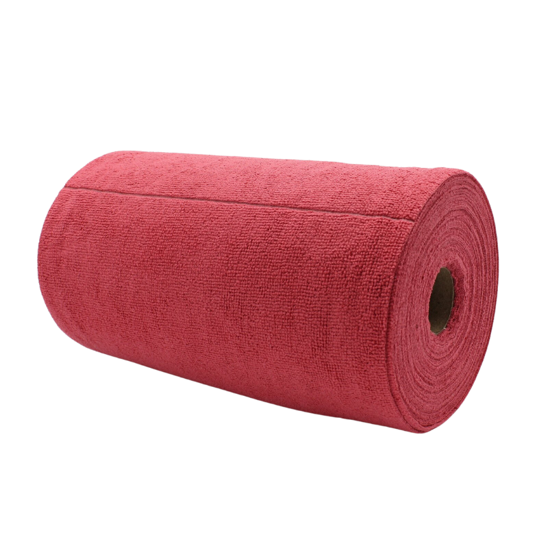 Tricot Roll Red 30x30cm / 75ks - mikrovláknové utierky v rolke