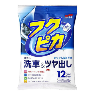 SOFT99 Fukupika Wash & Wax Wipes - vlhčené utierky