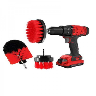 TONYIN Drill Brush Set RED HEAVY - kartáče do vŕtačky