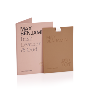 MAX BENJAMIN vonná karta Irish Leather & Oud